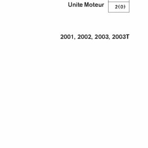 7753570 M.ATELIER 2001-2002-2003-2003T Unité Moteur